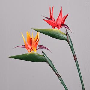 Fleur artificielle en soie <span class=keywords><strong>Strelitzia</strong></span> Reginae Qq498 au toucher réel, vente en gros, pour décoration de mariage - Product Image 2