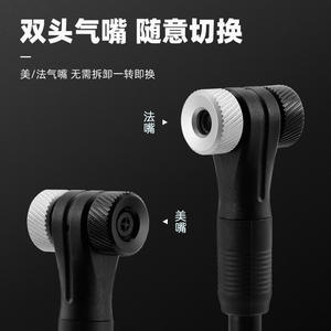 Cyclingbox – pompe à vélo portable en alliage d'aluminium, pompe à gonflage manuelle, valve à double tête, conception légère - Product Image 4