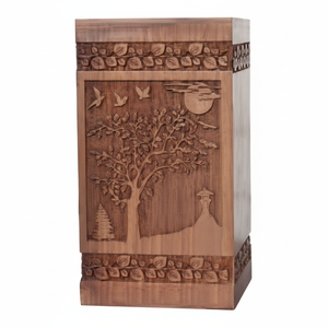 Urnes de crémation en bois de conception Unique de haute qualité pour adultes urnes en bois urnes funéraires taille personnalisée fournitures funéraires - Product Image 1