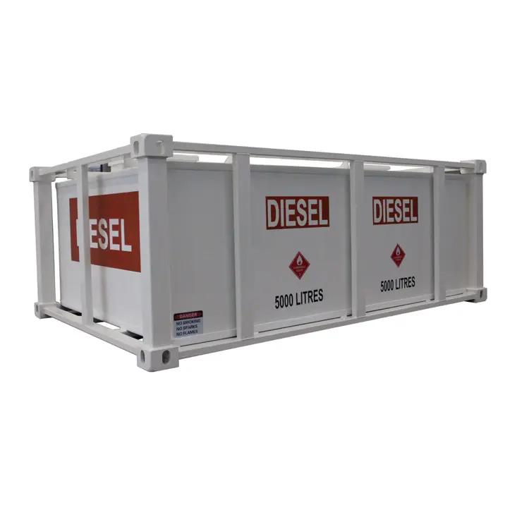 Double Walled Self Bunded Diesel Fuel Cube Tank 5000L Container Petrol Storage Tank