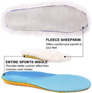 Solette Premium in Lana di Pecora per Sport, Uomo e Donna, Inserti Caldi in Pelliccia Sintetica Spessa per Scarpe, Stivali, Pantofole e Sneakers - Product Image 2