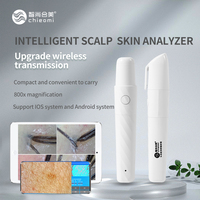 Mini Skin Scalp Analyzer Scanning Camera HD 800X Wireless Link Android IOS Handheld Instrument Hair & Face Analysis Weighs 30g