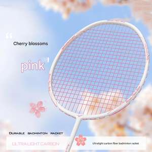 Raquette de <span class=keywords><strong>badminton</strong></span> unisexe simple et double en fibre de carbone ultra-légère, fabrication soignée - Product Image 4