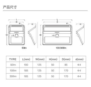 Lampe solaire extérieure étanche <span class=keywords><strong>Philips</strong></span>, éclairage de cour, utilisation domestique, détection de mouvement, passage 50 100 300lm 6500K, applique murale - Product Image 5