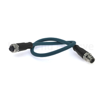 Cable Profinet con Conector M12 X-code Macho de 8 Pines a D-code Hembra de 4 Pines para Ethernet Industrial