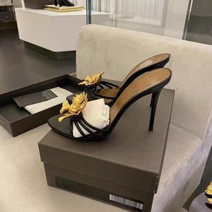 Nouvelles <span class=keywords><strong>mules</strong></span> élégantes <span class=keywords><strong>à</strong></span> talons aiguilles en métal floral pour <span class=keywords><strong>femme</strong></span>, collection Printemps-Été 2026, <span class=keywords><strong>à</strong></span> enfiler, bout ouvert, dos nu, pour soirée et usage quotidien - Product Image 4