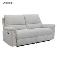 Canapé inclinable électrique 3 places en tissu, multi-angles, moderne et minimaliste, pour appartement et hôtel