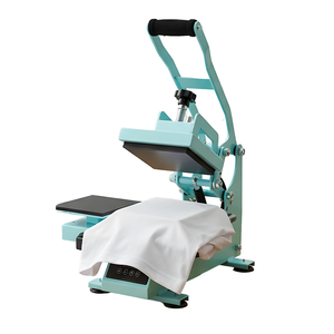 New Manual 15*15cm Dual Station <b>Label</b> Heat Press <b>Machine</b> for T-Shirt Printing Sublimation Even CH2538 Dual Station Design Effici - Product Image 1