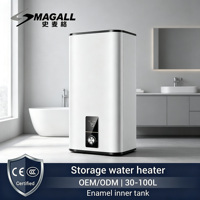 Chauffe-eau électrique extérieur en plastique 10L/15L/20L/30L/50L/80L/100L avec réservoir numérique pour usage domestique et hôtelier – Économie d'énergie
