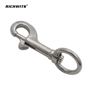 ตะขอเกี่ยวสแตนเลส RICHWITS แบบหมุนได้ 316 ขัดเงา ตะขอเกี่ยวสายจูงสุนัขอเนกประสงค์ - Product Image 3