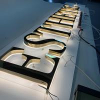 Enseigne lumineuse 3D personnalisée en métal pour salon de manucure, studio de cils, devanture de magasin, certifiée CE SGS RoHS SUS304, étanche IP65