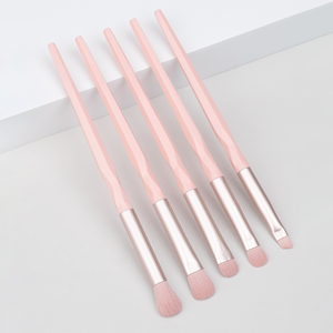 5-delige <span class=keywords><strong>set</strong></span> ruitvormige synthetische vezel oogmake-up kwasten met plastic handvat, oogschaduw- en eyeliner detailkwasten, draagbaar beauty tool - Product Image 4