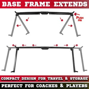 Portería <span class=keywords><strong>de</strong></span> fútbol portátil con marco <span class=keywords><strong>de</strong></span> <span class=keywords><strong>arco</strong></span>, <span class=keywords><strong>Red</strong></span> <span class=keywords><strong>de</strong></span> fútbol con bolsa <span class=keywords><strong>de</strong></span> transporte, disponible en 4 tamaños - Product Image 4