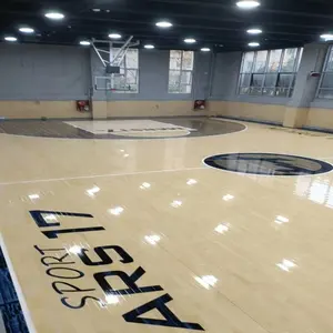 Баскетбольный зал твердой древесины спортивный пол