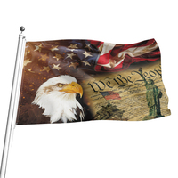 Bandera Personalizada para Exteriores de 90x150cm, 100% Poliéster, Impresión Digital con Logotipo y Diseño, Impresión en Serigrafía 100% con Tinta que Alcanza el Borde, 2x3 3x5 4x6