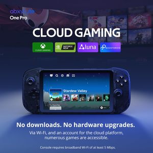 เครื่องเล่นเกมพกพา OnePro Cloud ความละเอียด 1920x1280 ระบบ Android ชิปประมวลผล MediaTek พร้อมเกมในตัว 3000 เกม รองรับการเล่นเกม Xbox PS และ PC ผ่านรีโมท - Product Image 2