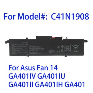 C41N1908แบตเตอรี่แล็ปท็อปสำหรับ Asus Fan 14 GA401IV GA401IU GA401IH <span class=keywords><strong>GA401</strong></span> 76WH 15.4V - Product Image 2
