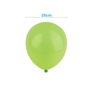 Ballons en latex vert herbe D0100XUVIST 25 cm, décoration de fête pour anniversaires, mariages, événements - Product Image 1