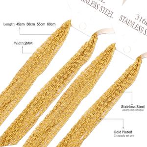 Cadena de Oro al por Mayor, Tipo Joyería, Acero Inoxidable 316L, Cadenas Largas de Serpiente DIY - Product Image 3