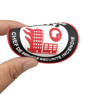 Écusson personnalisé en PVC/caoutchouc 2D/3D avec logo, à fixation auto-agrippante, gaufré, pour vêtements, chapeaux et sacs - Product Image 5