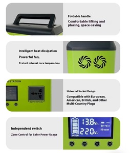 Nueva Estación de Energía Solar Rich <span class=keywords><strong>Energy</strong></span> de 600W LiFePO4 con Inversor de Onda Sinusoidal Pura, Arrancador de Baterías y Compatibilidad con la UE - Uso Doméstico/Automóvil/RV - Product Image 1