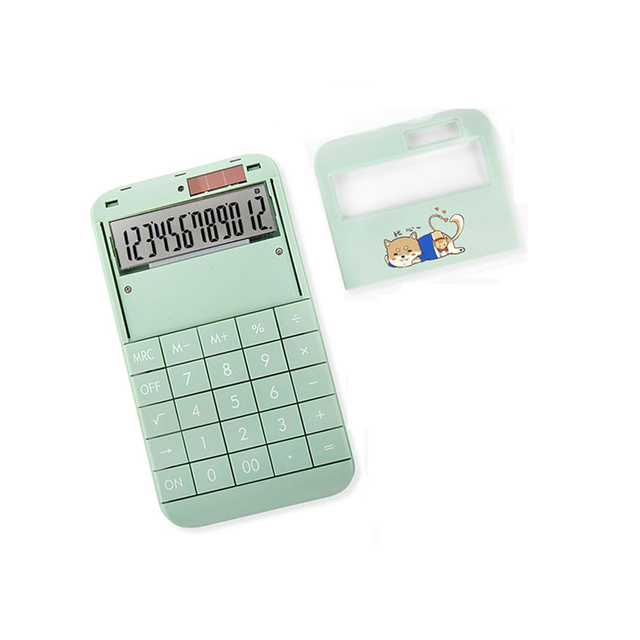 New Design Solar 12-Digit Dual Power Plastic Battery Powered Desktop Multifunction Scientific Calculator
