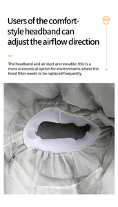 Capot de protection doublé <span class=keywords><strong>3M</strong></span> S-807, couvre-tête unique pour pulvérisation, meulage, soudage, sablage, respirateur PAPR, vente en gros - Product Image 3
