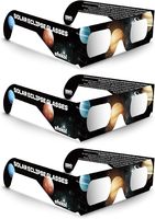 Lunettes d'observation d'éclipse solaire pour l'éclipse de 2026, approuvées ISO 12312-2, certifiées CE, lunettes d'éclipse solaire sûres