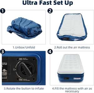 Colchón de Aire Inflable de PVC Plegable Multiusos para Camping, Cama Exterior Personalizable para Uso en Hoteles y Hospitales - Product Image 6