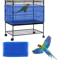 Cage à oiseaux respirante couverture perroquet attrape-graines housses de protection filet de maille fil métallique filets de caisse pour animaux de compagnie perruche couvertures de cage à oiseaux