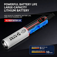 Lampe torche tactique à zoom télescopique, rechargeable, LED ultra-lumineuse, batterie lithium grande capacité, lampes de camping en plein air