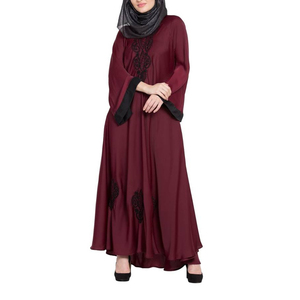 Factory Made Modest Islamic Summer Casual Knitting Muslim Abaya <b>Dress</b> Muslim Two Piece Abaya Prayer Hijab <b>Dress</b> - Product Image 2