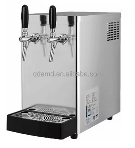 Dispensador de Cerveza Móvil de Acero Inoxidable de 2 Grifos para Mostrador con Capacidad de 60L para Cerveza Artesanal - Product Image 1