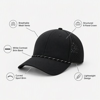 Casquette de baseball en maille Richardson 112 avec logo brodé personnalisé - Casquette unisexe pour adultes pour la pêche et les activités de plein air