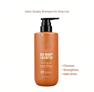 Champú PURC con Aceite de Argán y Terapia de Seda 600ml, Repara el Cabello Seco y Dañado, Deja el Cabello Sedoso y Brillante, Hidratante, con Proteína de Seda y Vitamina E - Product Image 5