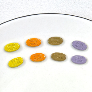 Parches de Resina Plástica Ovalados Coloridos de 20 mm, Hechos a Mano, Accesorios de Joyería DIY, Pinzas para el Cabello, Materiales para Fundas de Teléfono - Product Image 1