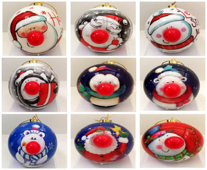 Breloque personnalisable Père Noël vintage - Pendentif décoratif pour sapin de Noël et décoration festive de la maison - Product Image 6