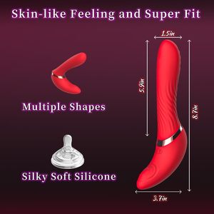 G Spot <span class=keywords><strong>Vibrator</strong></span> mainan seks wanita, mainan seks dewasa <span class=keywords><strong>Vibrator</strong></span> silikon tahan air berputar berubah bentuk - Product Image 6