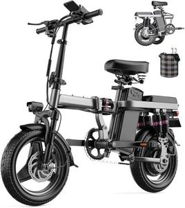 จักรยานไฟฟ้า 500W 48V 18 สปีด ยางใหญ่ แบตเตอรี่ลิเธียม ล้อ 14 นิ้ว โครงเหล็ก ระยะทาง 60 กม. สำหรับในเมือง - Product Image 3
