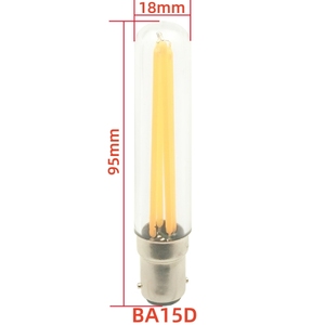 <span class=keywords><strong>Ampoule</strong></span> <span class=keywords><strong>LED</strong></span> tubulaire à filament BA15D 110V 220V, base à <span class=keywords><strong>baïonnette</strong></span> double contact BA15D, lumières <span class=keywords><strong>LED</strong></span> pour panneaux de sortie, lustres - Product Image 2