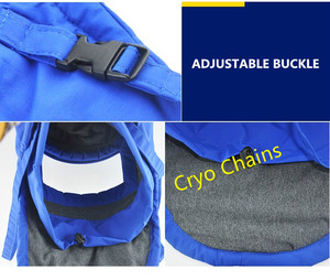 Sombrero de trabajo de protección de temperatura profunda, resistente al frío criogénico protector <span class=keywords><strong>facial</strong></span>, certificado CE - Product Image 4