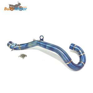 Tube d'échappement bleu en alliage de titane pour moto <span class=keywords><strong>KTM</strong></span> <span class=keywords><strong>350</strong></span> EXC-F <span class=keywords><strong>KTM</strong></span> <span class=keywords><strong>350</strong></span> XCF-W collecteur d'échappement avant <span class=keywords><strong>2017</strong></span> ~ 2019 - Product Image 3