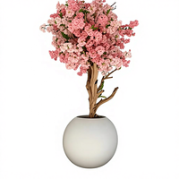 Arbre artificiel en bois de grande taille, fleurs artificielles, bonsaï, plantes artificielles, cerisier artificiel, sortie d'usine personnalisée