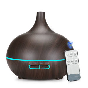 Difusor de Aroma con Diseño de Madera, Humidificador Ultrasónico de 400 ml con Control Remoto para Aromaterapia en el Hogar - Product Image 3