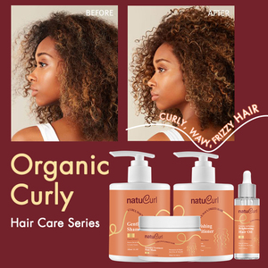 Productos para el Cuidado del Cabello Afro 4C de Marca Privada, Sin Sulfatos, con Aceite de Ricino, Limpieza Profunda, Reparación Orgánica, Champú Desenredante para Cabello Rizado - Product Image 5