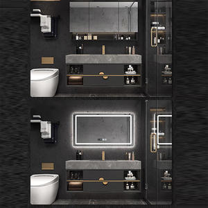 Conjuntos de baño de estilo europeo, mueble de tocador para muebles de hotel - Product Image 5
