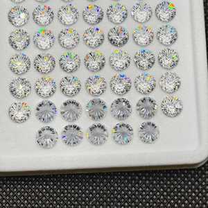 Round Brilliant Cut Cubic Zirconia Gemstone Clear 5ASPG Grade For Jewelry Making - Product Image 3
