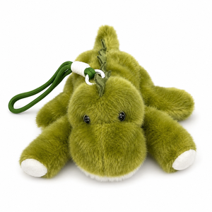 Nouveau porte-clés <span class=keywords><strong>dinosaure</strong></span> vert en peluche, jouet doux rembourré pour animaux de compagnie, breloque de sac, cadeau d'anniversaire pour enfants, adolescents et adultes - Product Image 4