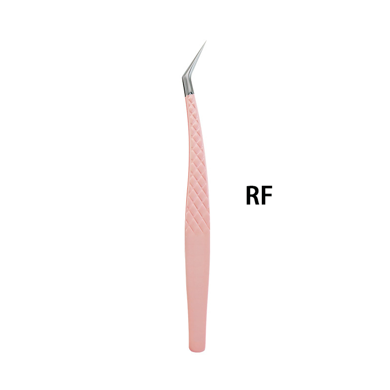 Pince à épiler à motif fibreux rose g