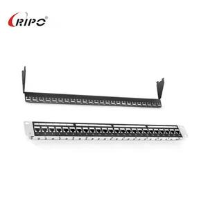 Panel de Conexiones Cat5e de 24 Puertos Sin Blindaje, con Puertos Chapados en Oro para Ethernet, Duradero - Product Image 5